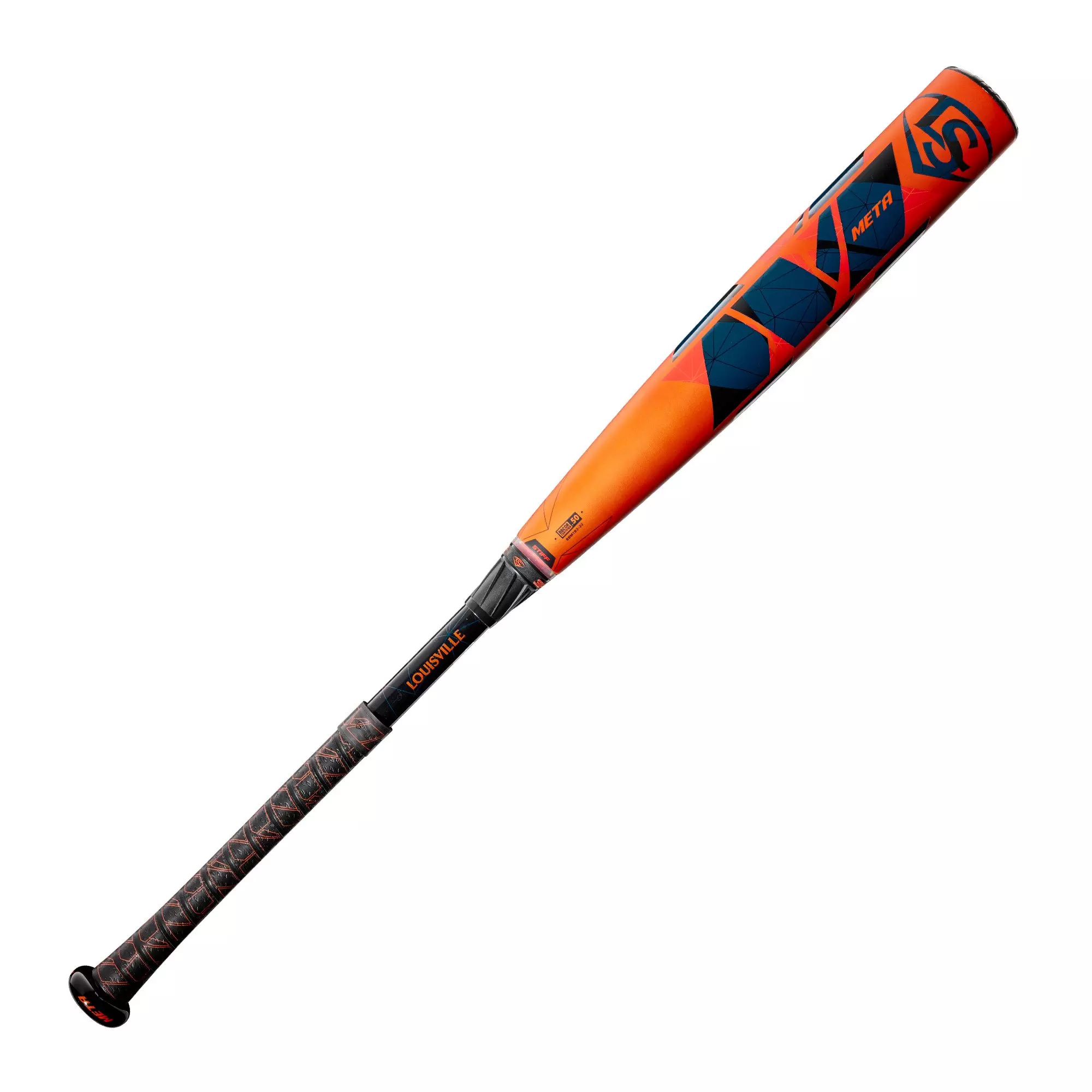 Louisville Slugger Meta BBCOR Baseball Bat 2022 3 Orange Blue